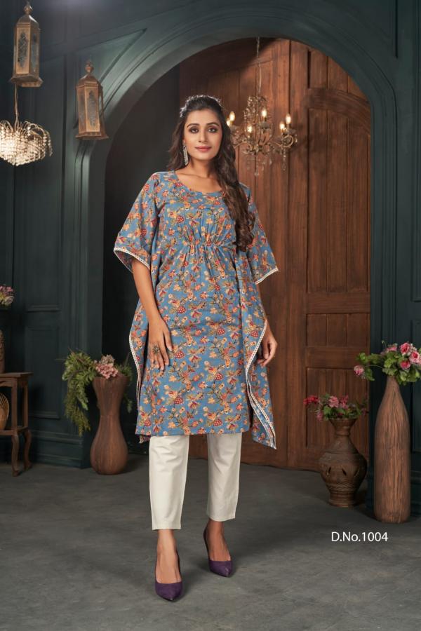 Banwery Kaftans Fancy Cotton Festive Wear Kurti 